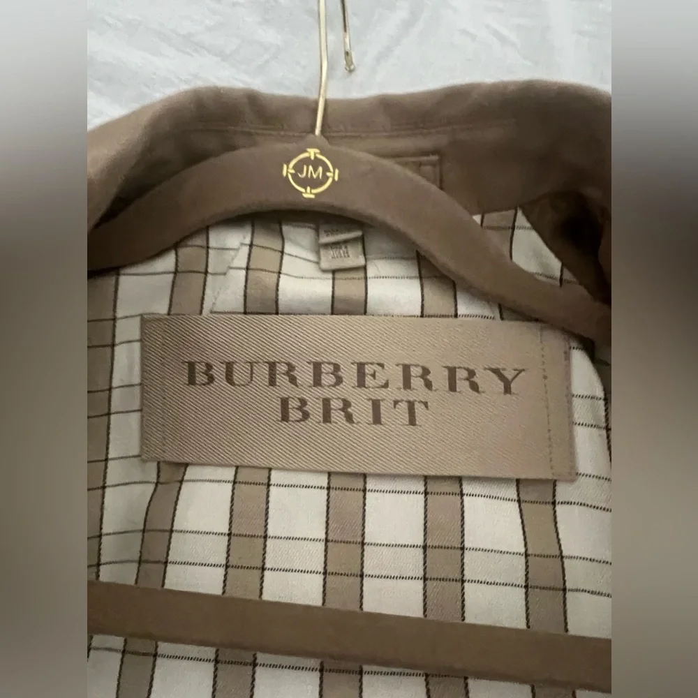 Burberry Brit Coat Size: S leather trimmed - Picture 10 of 16
